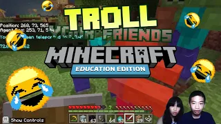 How to Code MINECRAFT TROLL YOUR FRIENDS in Minecraft Education Edition with PYTHON