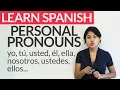 Personal Pronouns in Spanish
