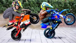 Tiny Bike, GIANT Wheels! Senya Starts a New Vehicle Challenge