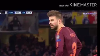 اهداف مباراة برشلونة تشيلسي 1 1 في دوري الابطال 2018 وجنون الشوالي 