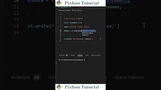 Creating Dropdown Selectors In Streamlit Web App Python Tutorial