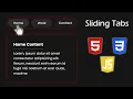 Tabs with Animated Indicator - HTML CSS JavaScript