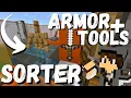 Easy ARMOR TOOL Sorter Minecraft Bedrock 1 17-19