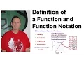 Definition of a Function and Function Notation