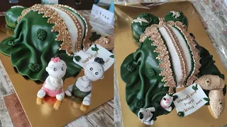 كيكة المرأة الحامل بكل تفاصيلها لحنة السبع شهور Cake Design Femme Enceinte 