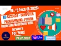 CS25C02 Python Important Questions Anna University Reg 2025 Sem 1 First Year Engineering