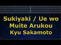Download Lagu Karaoke♬ Sukiyaki / Ue wo Muite Arukou - Kyu Sakamoto 【No Guide Melody】 Lyric Romanized