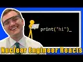 Animation Vs Coding - Nuclear Engineer Reacts to Alan Becker