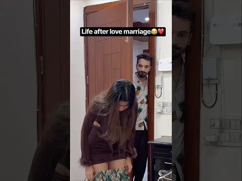 Life after love marriage😂 #comedy #couple #marriage