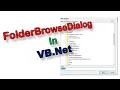 FolderBrowseDialog in vb net Properties methods and events in hindi