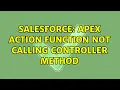 Salesforce apex action function not calling controller method