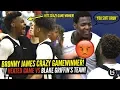 Bronny James CRAZY TRIPLE OT GAME WINNER VS BLAKE GRIFFIN S TEAM RESPONDS TO HEATED OPPONENT