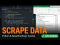 Python Project Web Scraping Scrape a Bookstore with BeautifulSoup Beginner Tutorial 2026