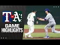 Rangers vs. A's Highlights (4/24/25) | MLB Highlights
