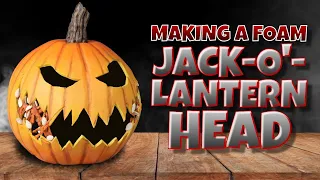 Making a Foam jack o lantern Head
