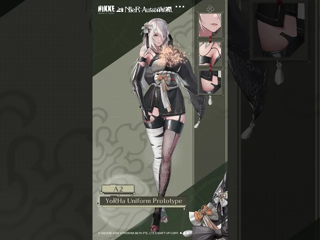 GODDESS OF VICTORY: NIKKE | Costume Introduction - A2 (YoRHa Uniform Prototype)