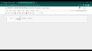 How to Convert a List into a String in One Line in Python Join Function