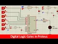 Digital logic gates simulation with Proteus tutorial