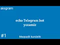 aiogram 3 1-bot echo bot yozamiz