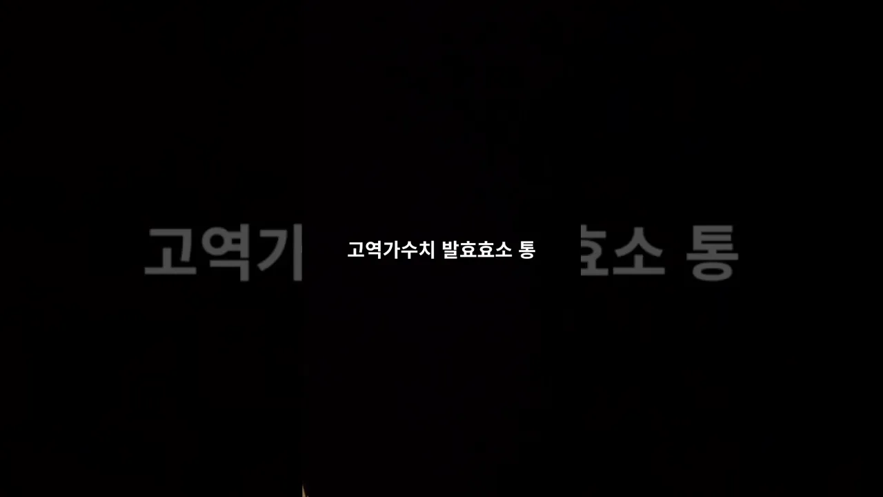 고역가수치 발효효소 통 #금단미인