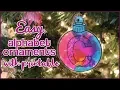 Alphabet Ornaments with Free Printable