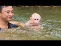 Download Lagu Baby Monkey Lulu is taught necessary life and survival skills by Tam