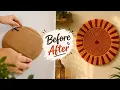 DIY Pinteresty Aesthetic Boho Wall Decor Cardboard Wall Decor Idea