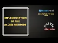 Implementation of File Access Methods A Level Notes Computer Studies 9608