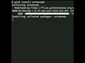 This program removes accents from the accented letters such as e or u installed using pip