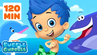 Gil Swims With Dolphins Sharks Whales w Molly Oona Nonny 2 Hours Bubble Guppies