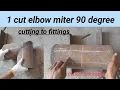 1 cut elbow meter marking method 1 cut elbow how to make
