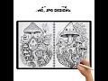 Zentangle Mushroom Coloring Pages Printable Nature Art
