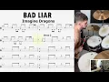 🎶DRUM SHEETS🎶 BAD LIAR - Imagine Dragons