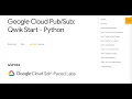 Google Cloud Qwik Start - Python Qwiklab