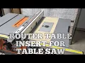 RIDGID r4514 - Router table insert for table saw and fence extension