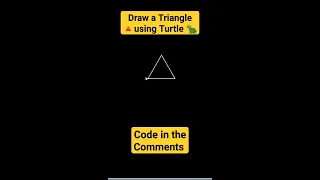 How to Draw a Triangle with a Turtle in Python