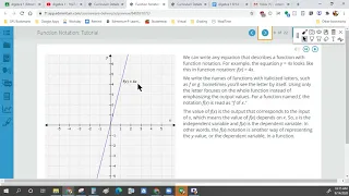 Module 3 Function Notation Unit 2 Algebra 1