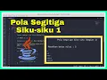 Membuat Pola Segitiga Siku-siku dengan Bintang Bagian 1 Java