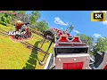Harley Quinn Crazy Train Back Row POV 5K Six Flags Great Adventure