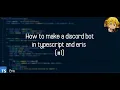 How to make a Discord Bot using Eris and Typescript