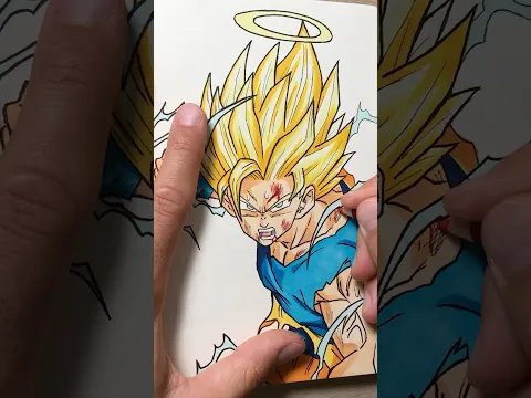 Drawing GOKU SSJ2 😮‍💨✍🏽 - Dragon Ball Z