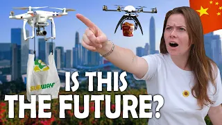 中国仿佛生活在2050年：体验深圳无人机送餐