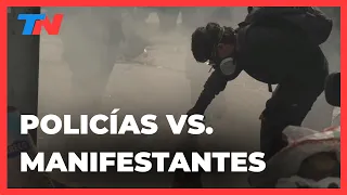 INCIDENTES EN EL CONGRESO: la policía avanza sobre los manifestantes y crece la tensión