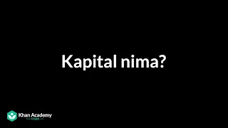 Kapital nima? | Makroiqtisodiyot