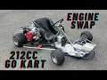 Engine Swapping Our Go Kart Predator Ghost 212cc