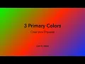3 Primary Colors from \