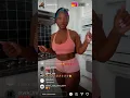 Regan Kay Throwing Cake Ig Live