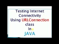 Checking internet connection using java program