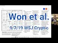 Character Study Won et al WSJ 19 Cryptic Puzzle