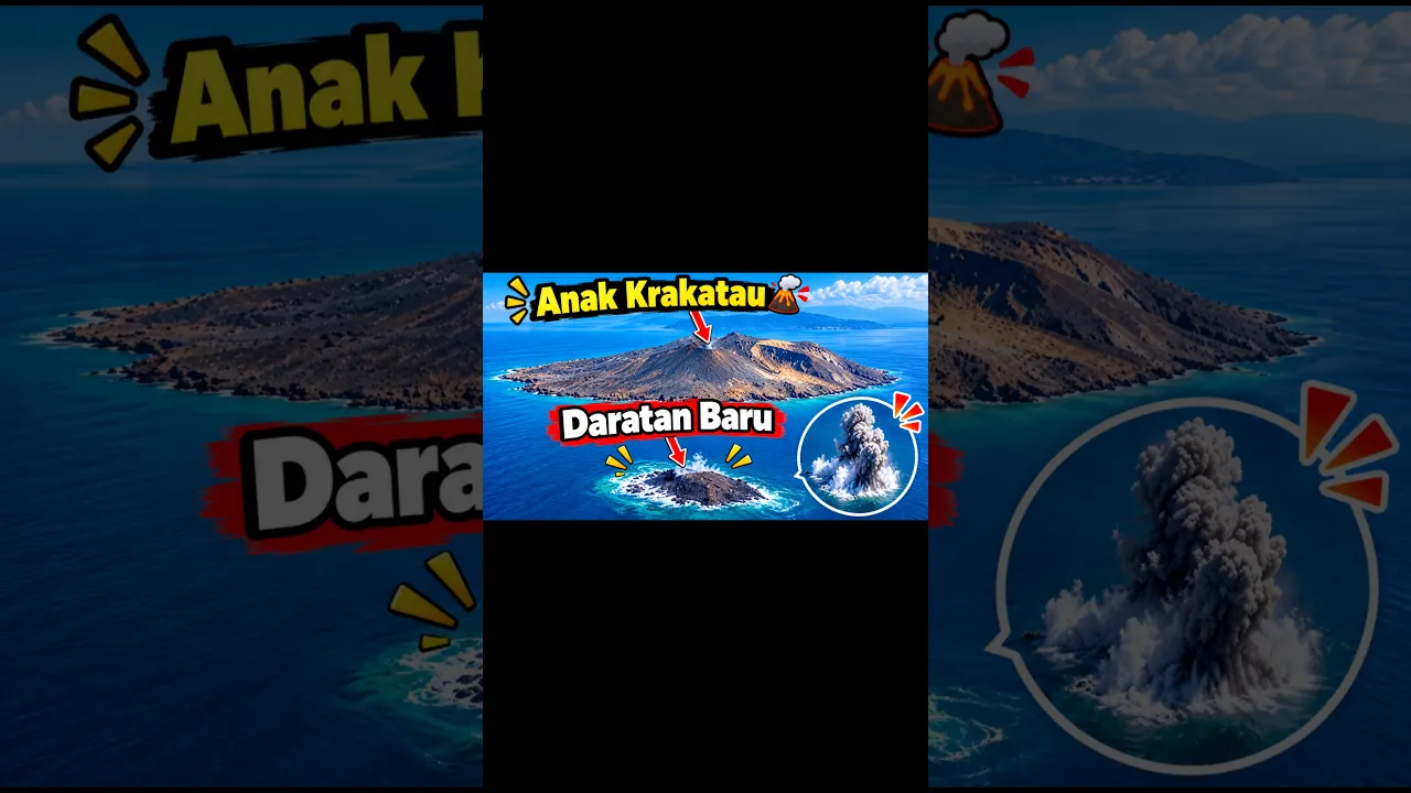 Daratan Baru muncul di dekat Gunung Anak Krakatau